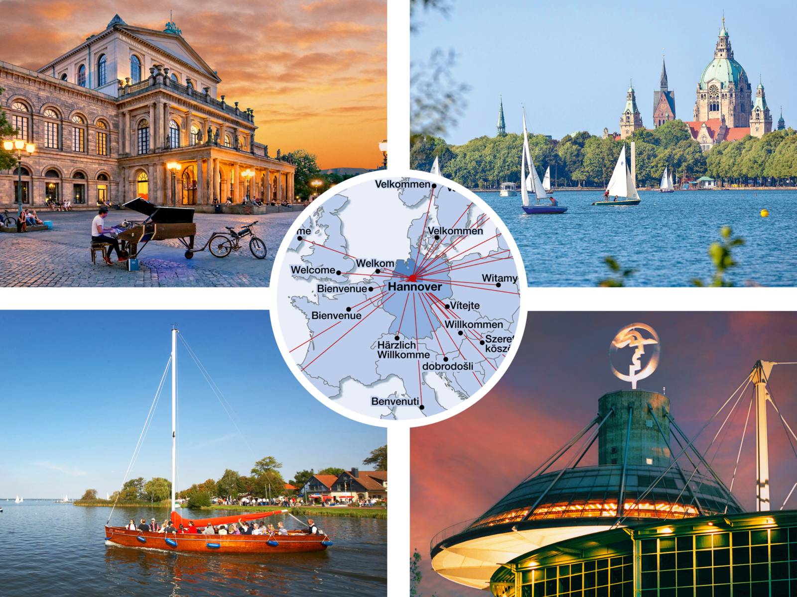 Collage mit Hannover Motiven