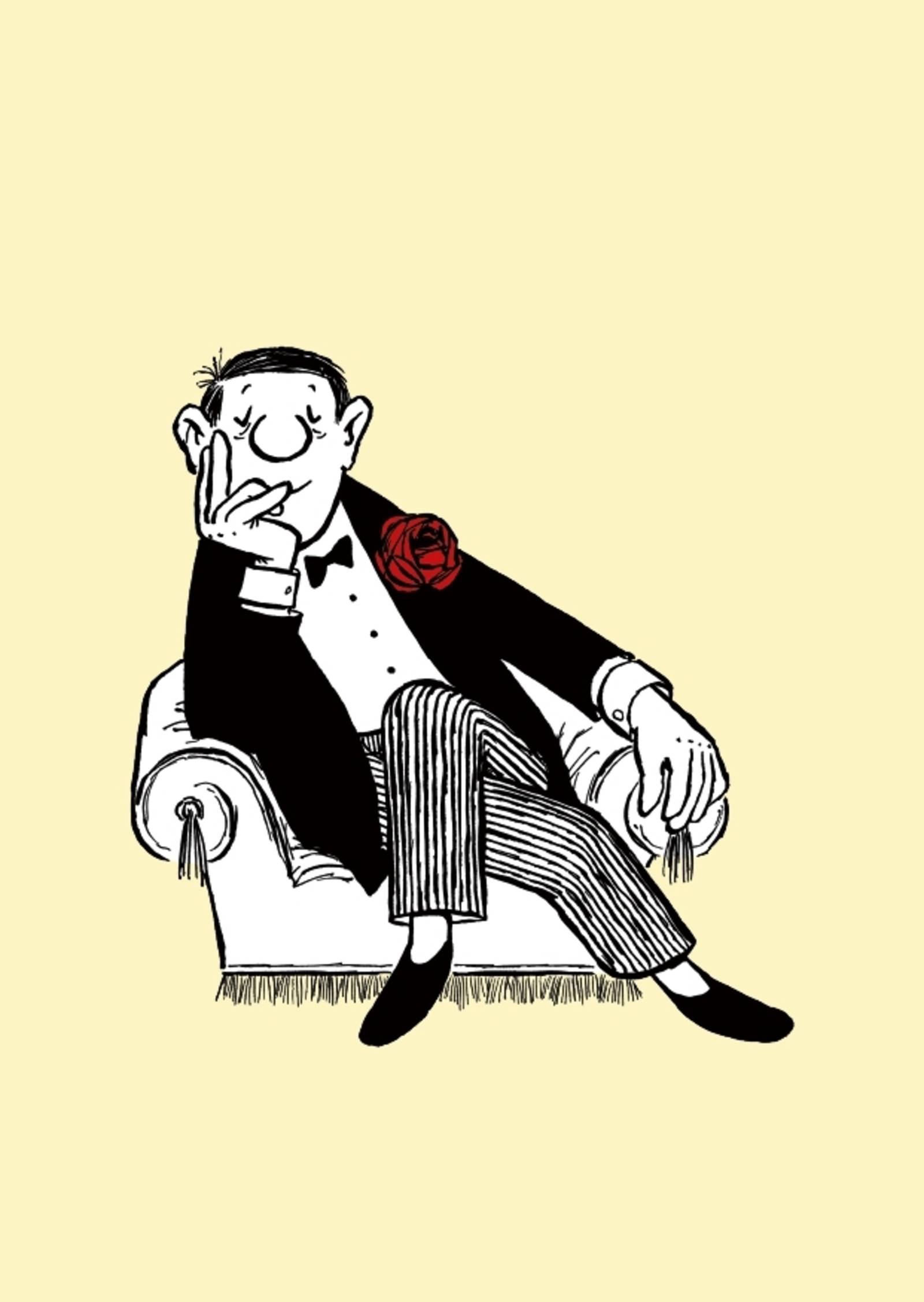 Se vede un desen realizat de Loriot.
