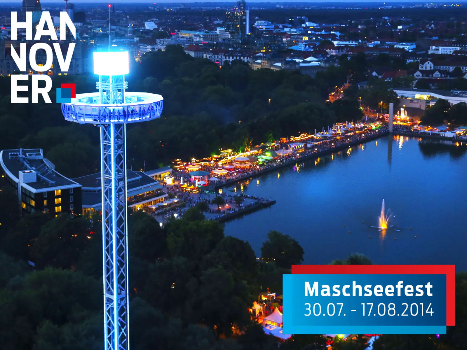 Maschseefest – Skyliner og nordbredden