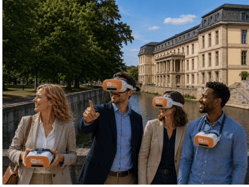 Visita guiada por Hannover en realidad virtual: actividades en equipo