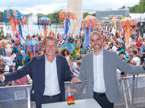Belit Onay og Hans Nolte ved åbningen af Maschsee-festen