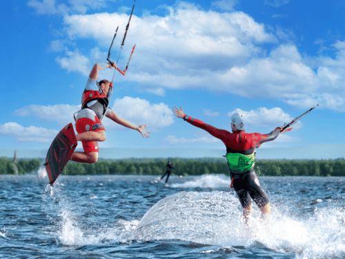 Kiter auf dem Steinhuder Meer