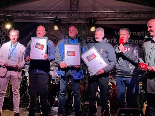 Siegerehrung Internationaler Feuerwerkswettbewerb