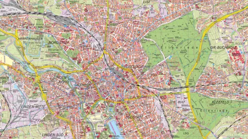 Map of Hanover Today