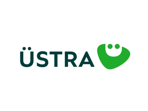 ÜSTRA-liikenneyhtiön logo (kirjainteksti)
