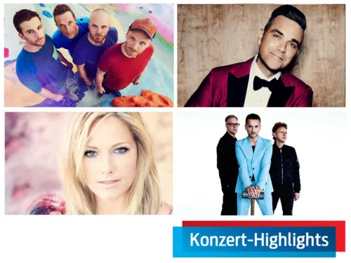 Coldplay / Robbie Williams / Helene Fischer / Depeche Mode