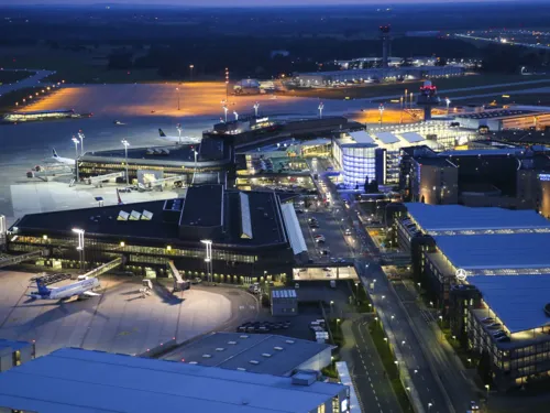 Flyfoto av Hannover lufthavn