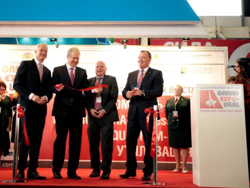 Åbning af messen Grand Expo-Ural i Rusland