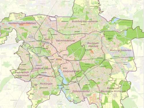 Entdecke dein Hannover - Karte