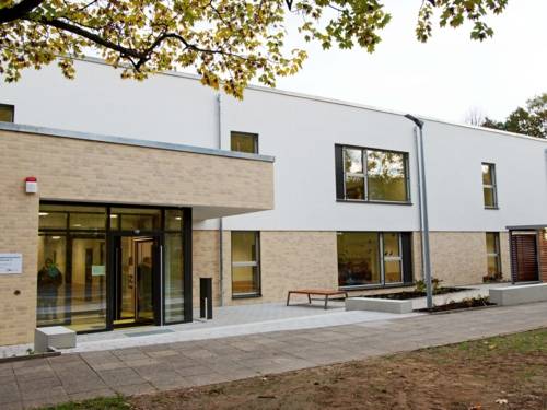 Gebäude von außen. 