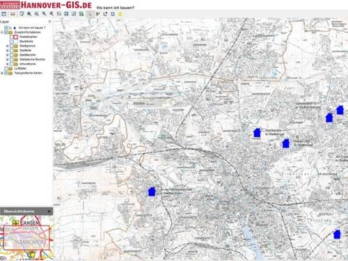 Screenshot von Hannover-GIS.de