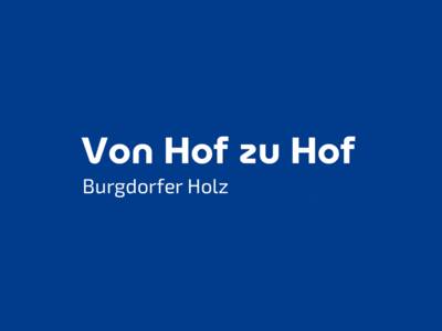Ausschnitt eines Flyerdeckblattes mit blauem Hintergrund und Schriftzug