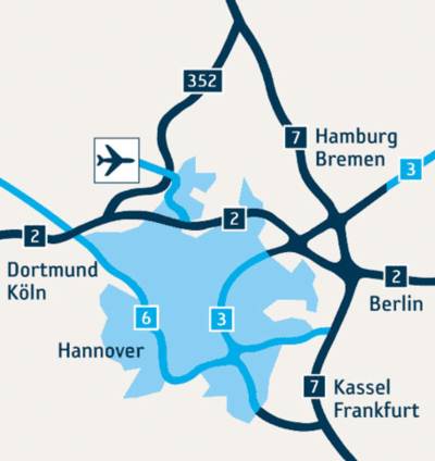 Hannover Airport - location