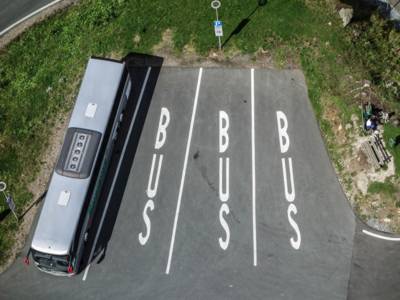 Bus parking