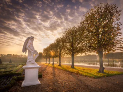 Jardins de Herrenhausen no outono