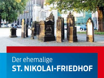 Teilansicht des Titelblatts der Informationsbroschüre "Der ehemalige Sankt Nikolai-Friedhof"