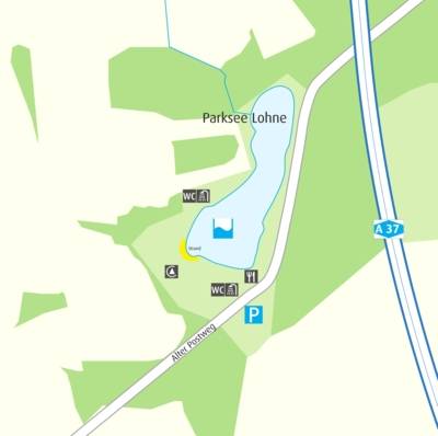 Routebeschrijving naar Parksee Lohne
