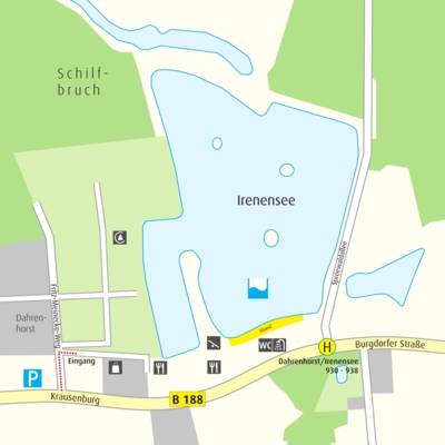 Anfahrtskizze Irenensee