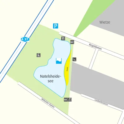Anfahrtskizze Natels-Heidesee
