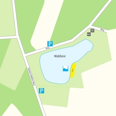 Anfahrtskizze Waldsee Krähenwinkel