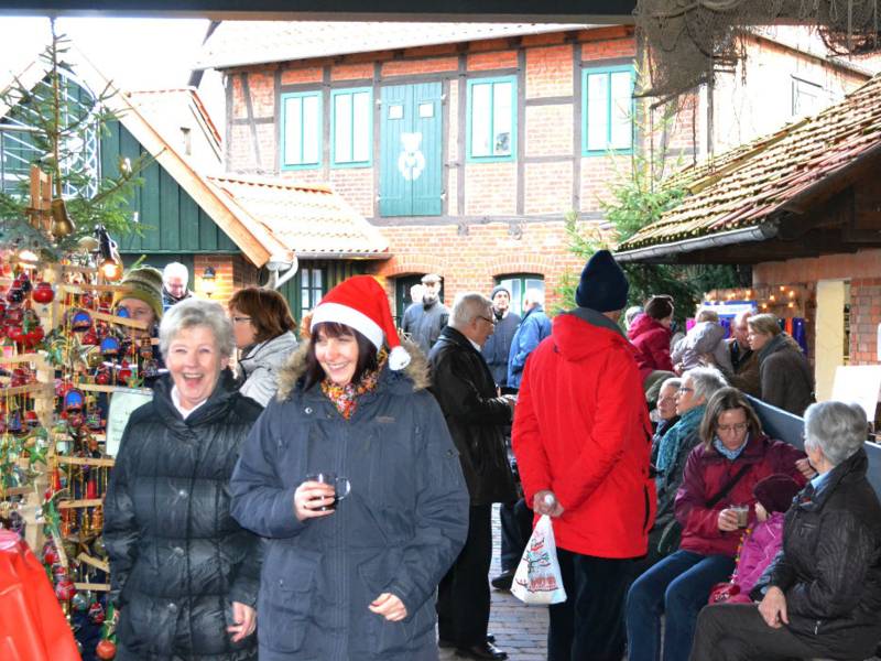 Gemütliche Atmosphäre im Innenhof der Museen