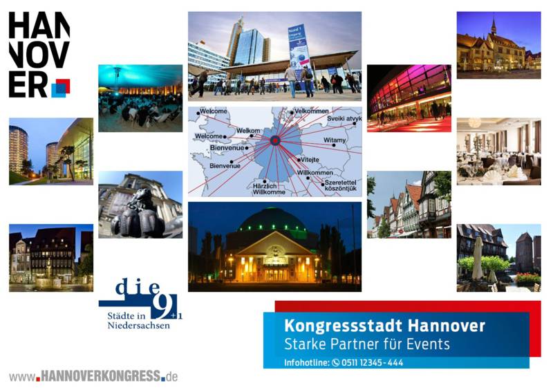 Kooperatin der 9 Städte in Niedersachsen und der Kongressstadt Hannover
