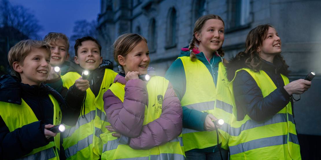 Taschenlampen-Tour für Kinder