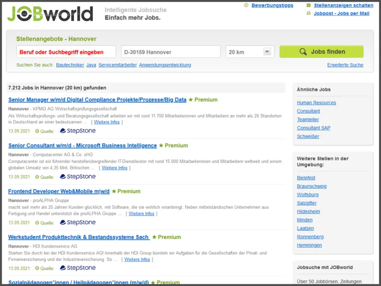Bolsa de empleo JobWorld