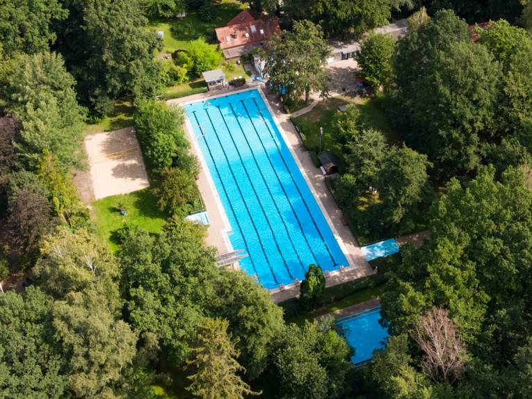 Luftbild vom Freibad