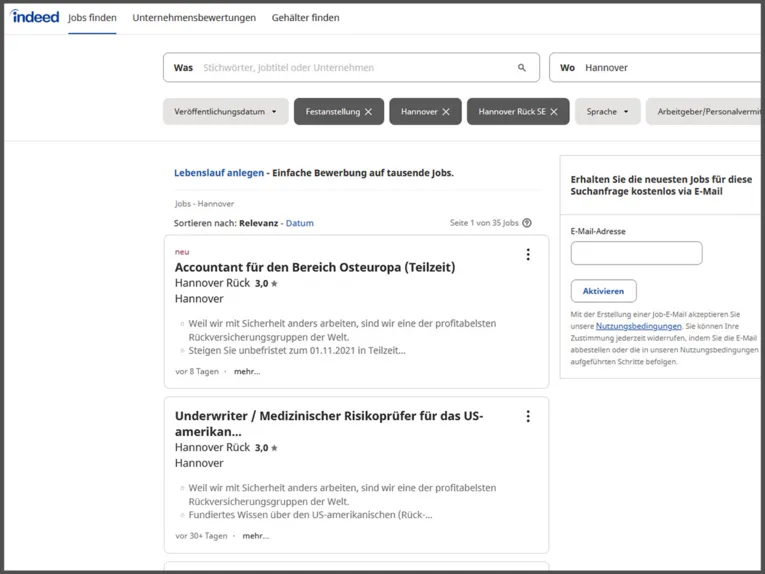 Bolsa de empleo de Indeed