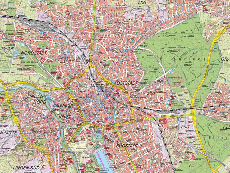 Stadtkarte Hannover