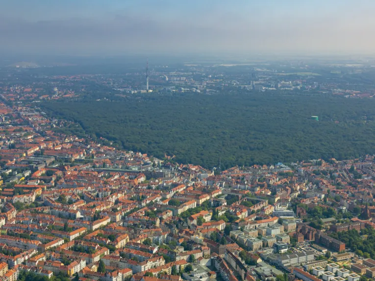 Eilenriede set fra luften