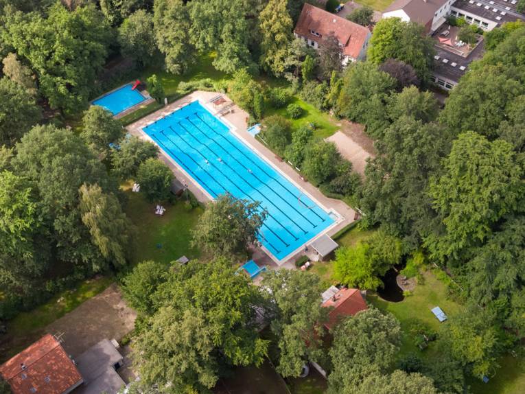 Luftbild vom Freibad
