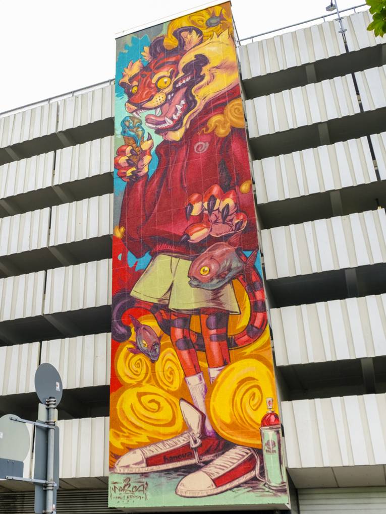 Nasca1/Parkhaus in der Mehlstraße