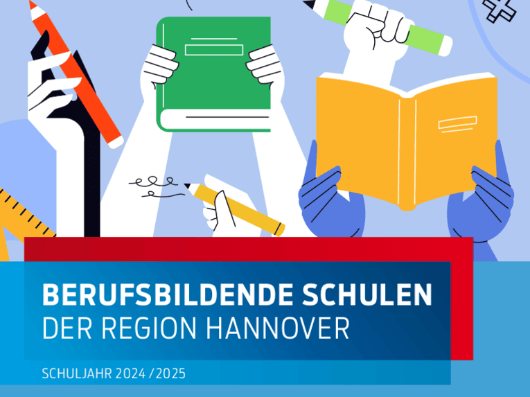 Schriftzug "Berufsbildende Schulen der Region Hannover Schuljahr 2024/2025".