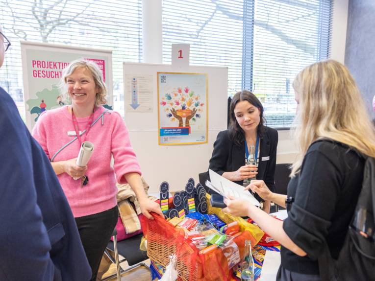 Ein Stand auf einer Veranstaltung.