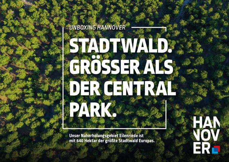 Stadtwald Eilenriede- grösser als der Central Park