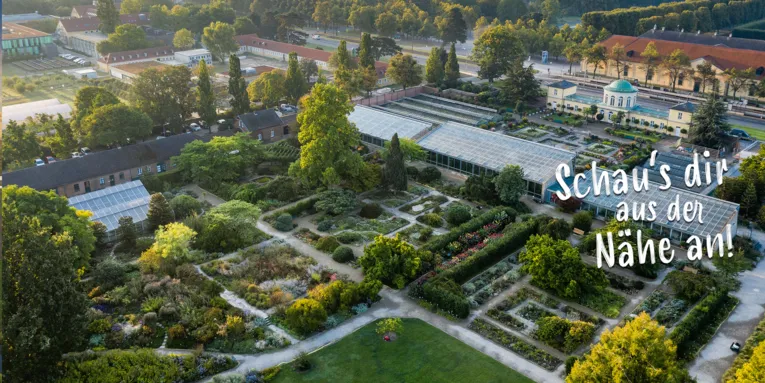 Berggarten set fra fugleperspektiv