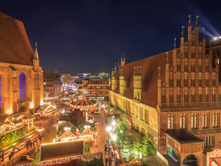 Hannover Eski Şehir Bölgesi Noel Pazarı