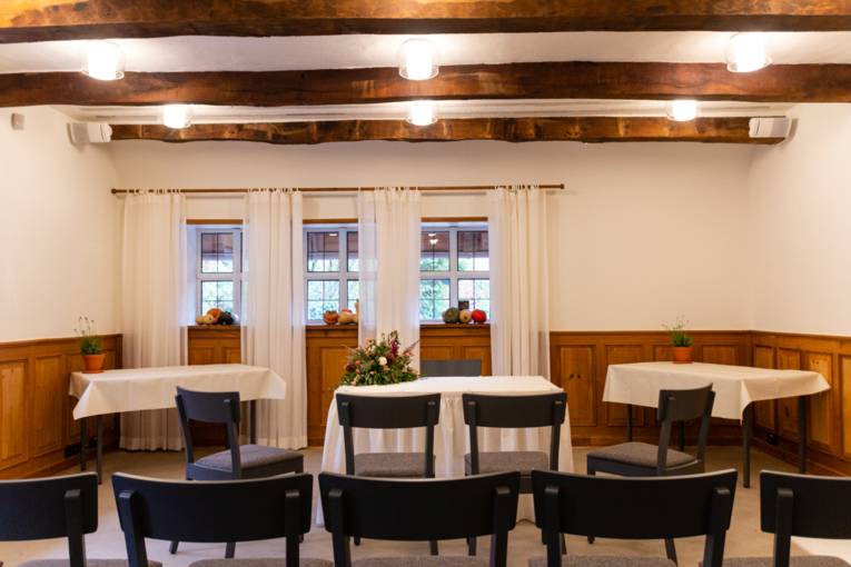 Trauzimmer im Hoflokal im Zoo