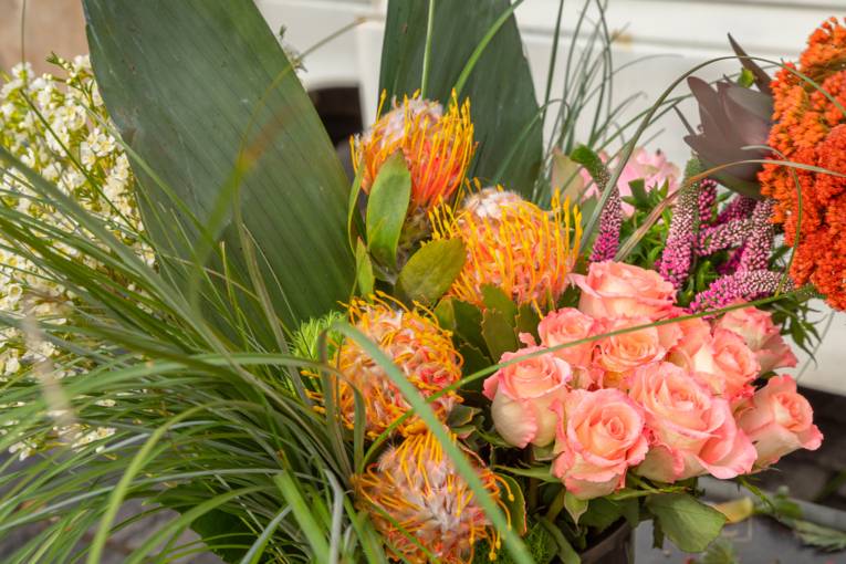 En buket blomster
