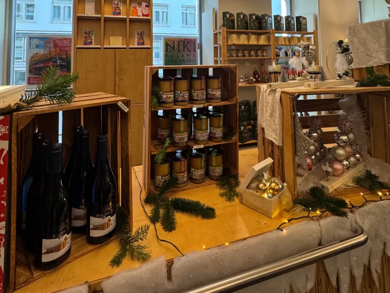 Vintermarked på turistinformasjonssenteret