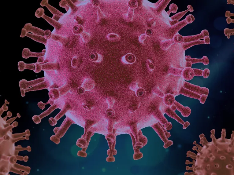 Afbildning af et virus