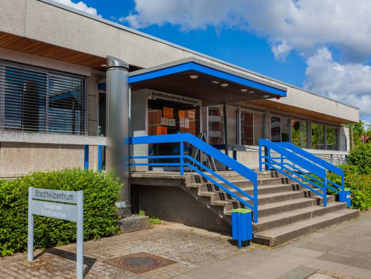 Foto vom Stadtteilzentrum Eingang