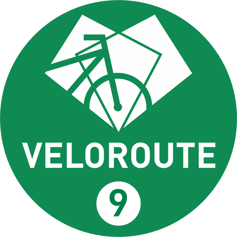 Pictogramm der Veloroute 9.