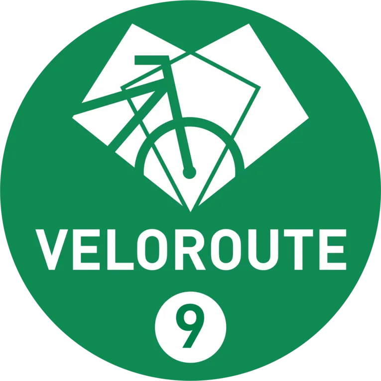 Pictogramm der Veloroute 9.