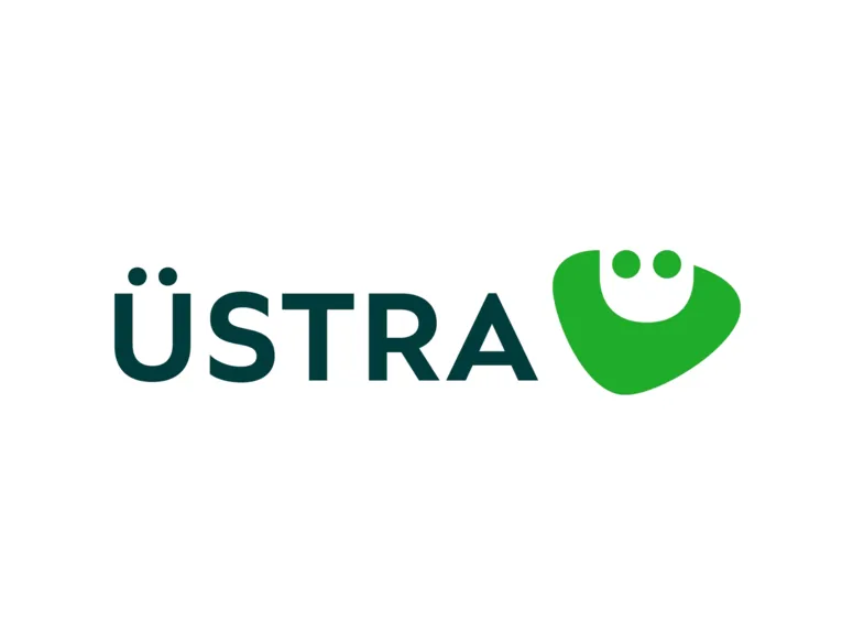 ÜSTRA-liikenneyhtiön logo (kirjainteksti)