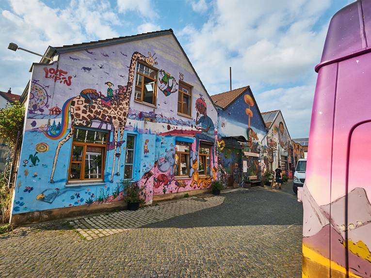 Graffiti på kulturcentret Faust