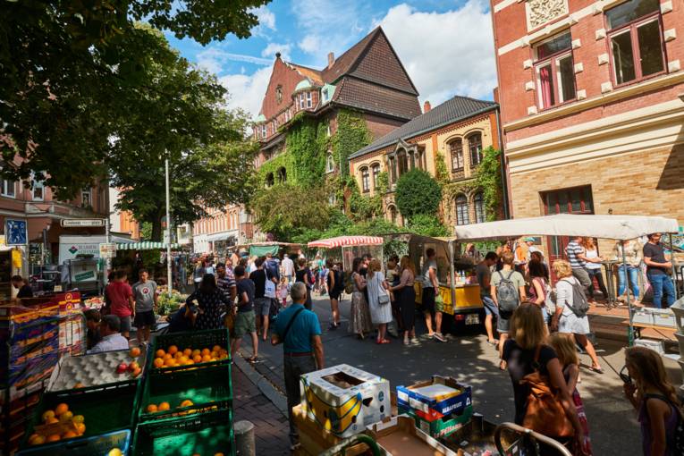 Wochenmarkt am Lindener Marktplatz