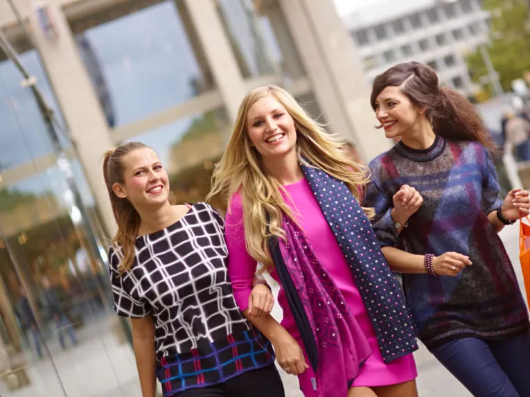 Shopping in the city center